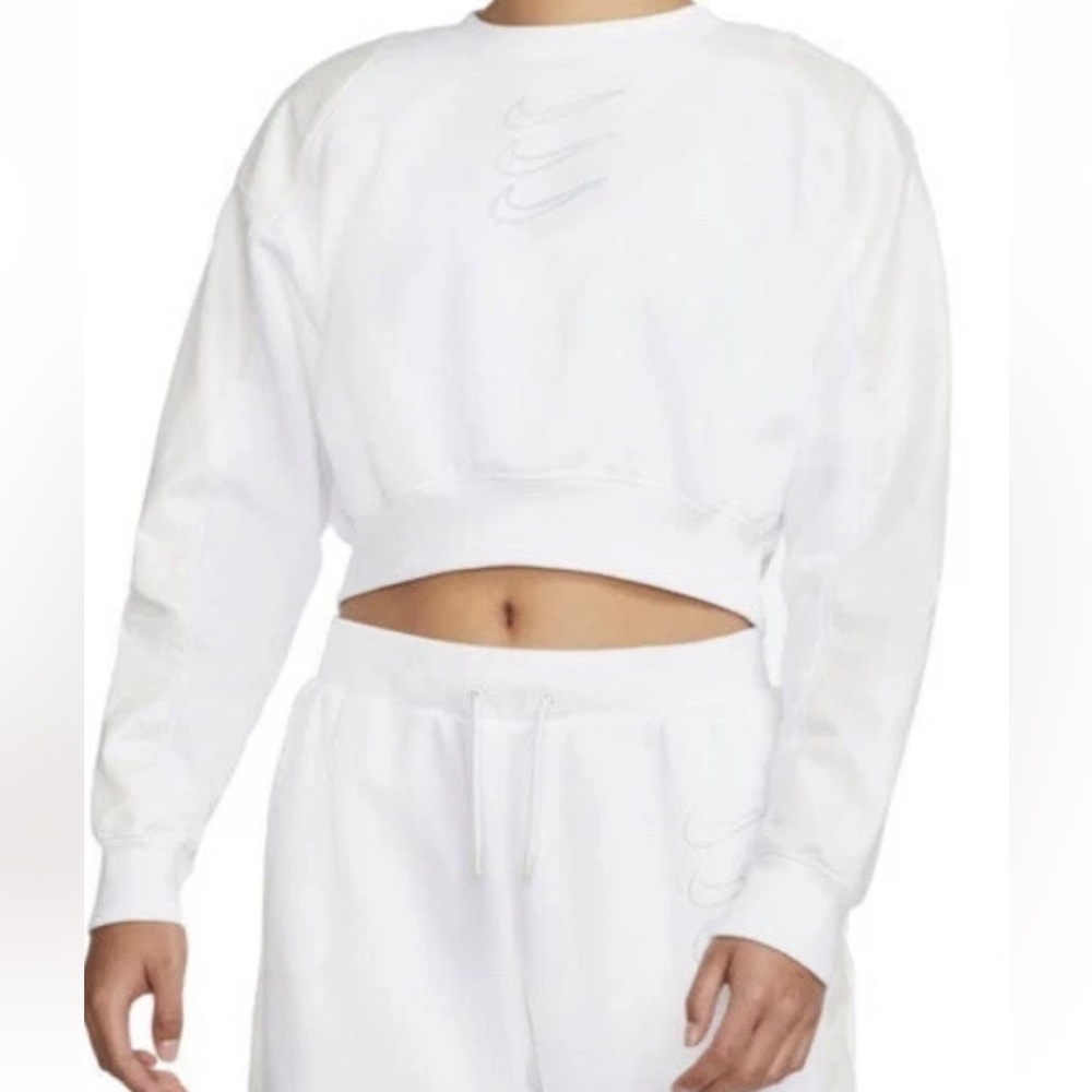 NWT | Nike Women’s Opal Fleece Crew Sweatshirt | ✨ Iridescent Accents | Size L